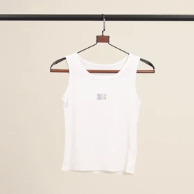 تاپ میو میو نگینی (سفید)