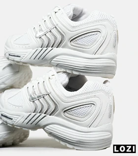 کفش کتانی مردانه و زنانه سفید طوسی NIKE Pegasus 2K5