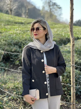 کت ژاکارد ابریشم