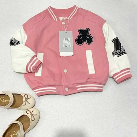 سویشرت خارجی دخترانه صورتی LOUIS AUITON