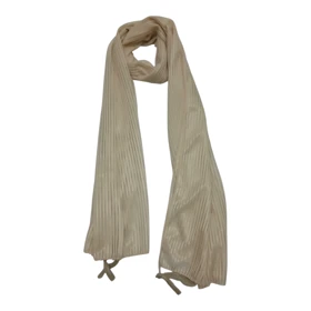 شال زنانه رنگ کرم مدل راه راه بسیار شیک