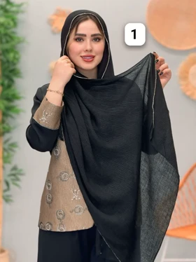 3220-شال پرنسا مشکی