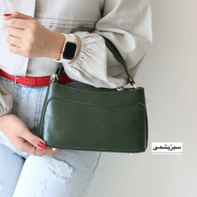 کیف زنانه دوشی_دستی مدل آمالیا (سبز یشمی)