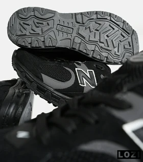 کفش کتانی بزرگ پا مشکی طوسی NEW BALANCE 2002R