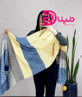 شال موهر دورو وارداتی منگوله‌دار