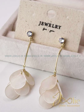 گوشواره زنانه مدل گلبرگ کد E1172