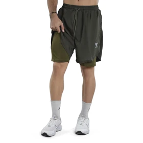 شلوارک کشاله دار ورزشی مردانه آندر آرمور مدل 4H0218 یشمی