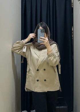 بارانی زنانه مدل آستین کش قد 70