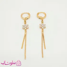 گوشواره آویز دخترانه ژوپینگ مدل گل