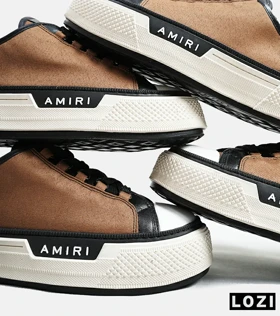 کفش اسنیکرزقهوه ای Amiri Simple