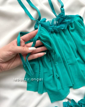 ست نیم‌تنه و شورت فانتزی