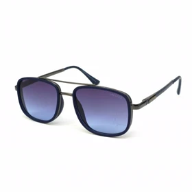 عینک آفتابی لاگوست مدل Lacoste3266 فریم فلزی و عدسی پلاریزه UV400 (نقره ای / آبی)