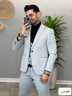 ست کت و شلوار اطلسی _ کد 1020