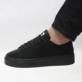 کفش و کتانی روزمره و راحتی مردانه مدل برشکا BERESHKA رنگ مشکی کد 41245