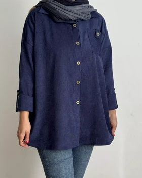 مانتو مخمل کبریتی روژان