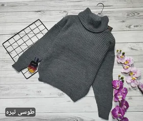 بلوز بافت زنانه یقه شل قد کوتاه