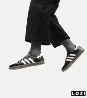 کفش کتانی مردانه و زنانه مشکی قهوه ای ADIDAS Samba