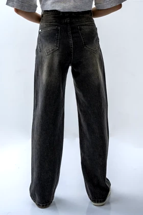 شلوار جین نیم بگ زنانه