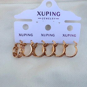 گوشواره حلقه‌ای طرح مینیاتوری ژوپینگ