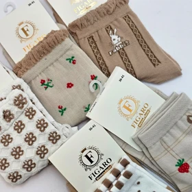 جوراب ساق بلند دخترانه کد 205