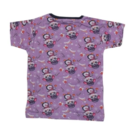 ست تیشرت آستین کوتاه و شلوار دخترانه مدل جغد کد PJ1149