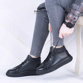 نیم بوت مردانه چرم اسپرت ونس کد 6007011