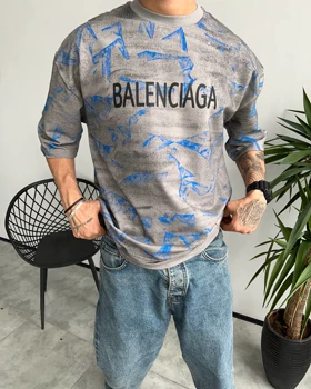 تیشرت کاستوم BALENCIAGA رنگ طوسی