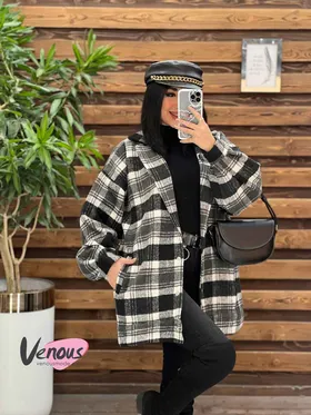 شکت چهارخونه آستین پفی