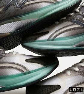 کفش کتانی مردانه و زنانه سفید طوسی سبز NEW BALANCE More Trail v3