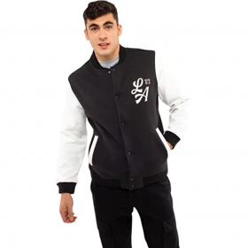 بامبرجکت مشکی داخل خز از pull & bear کد 127