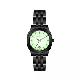 ساعت عقربه ای ویمبرلی زنانه فلزی مشکی صفحه سبز WB-CS450L-W