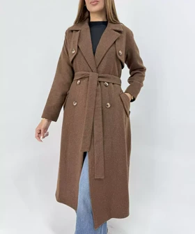 ترنچ کت پالتویی آستردار کد PL003/1 برند ردا