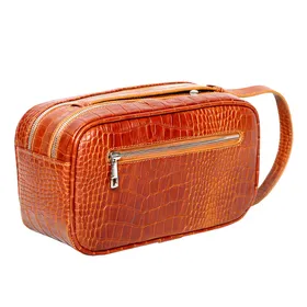 کیف دستی چرمی مدل شوز بگ سه زیپ SB0218