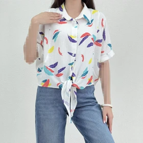 شومیز زنانه جلو گره‌ای