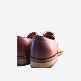 کفش رسمی چرم مردانه عسلی