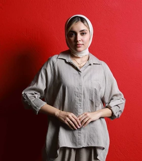 تونیک Pinki 5558 در چهار رنگ (خاکی)