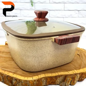 قابلمه گرانیتی مربعی موکا 32 UCCLIFE