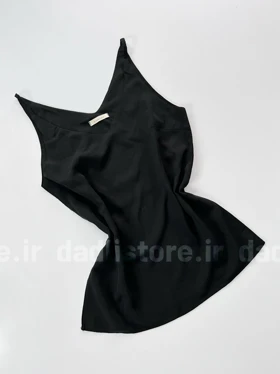 کراپ تاپ بندی نخی یقه دوبل