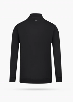 پلیور مردانه آستین بلند نیم زیپ مشکی