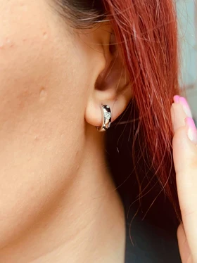 گوشواره حلقه نگین‌دار ژوپینگ M59