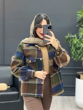 کت چهارخونه دو جیب