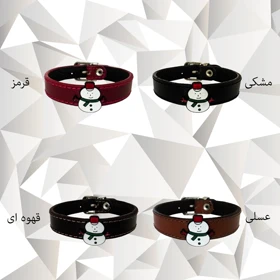 دستبند چرم وارک طرح آدم برفی مدل پانیذ کد rb196