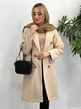 پالتو یقه بلیزر شش دکمه