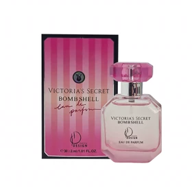 ادوپرفیوم زنانه هلثی دیزاین مدل ویکتوریا سکرت بامبشل Victoria Secret Bombshell حجم 30 میلی لیتر طرح مارک