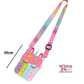 کیف پاپیت یونیکورن سایز بزرگ (20cm) مدل سیلیکونی تک شاخ