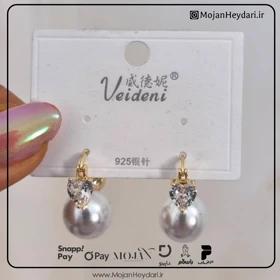 گوشواره صدفی مشابه طلا کد sg101