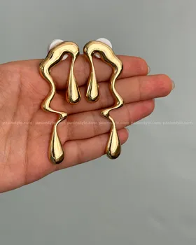 گوشواره دفرمه طرح مذاب