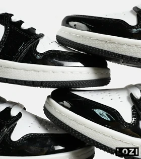 کفش کتانی مردانه سفید مشکی نایک NIKE jordan 1