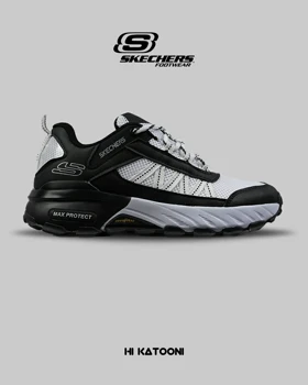 کفش کتانی طبی ورزشی سفید مشکی SKECHERS max protect مدل 8557