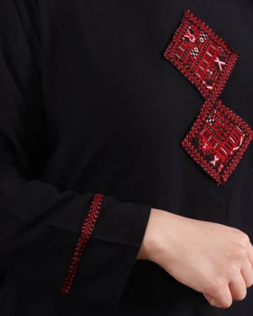 تونیک تاشلی سنتی مشکی 1306